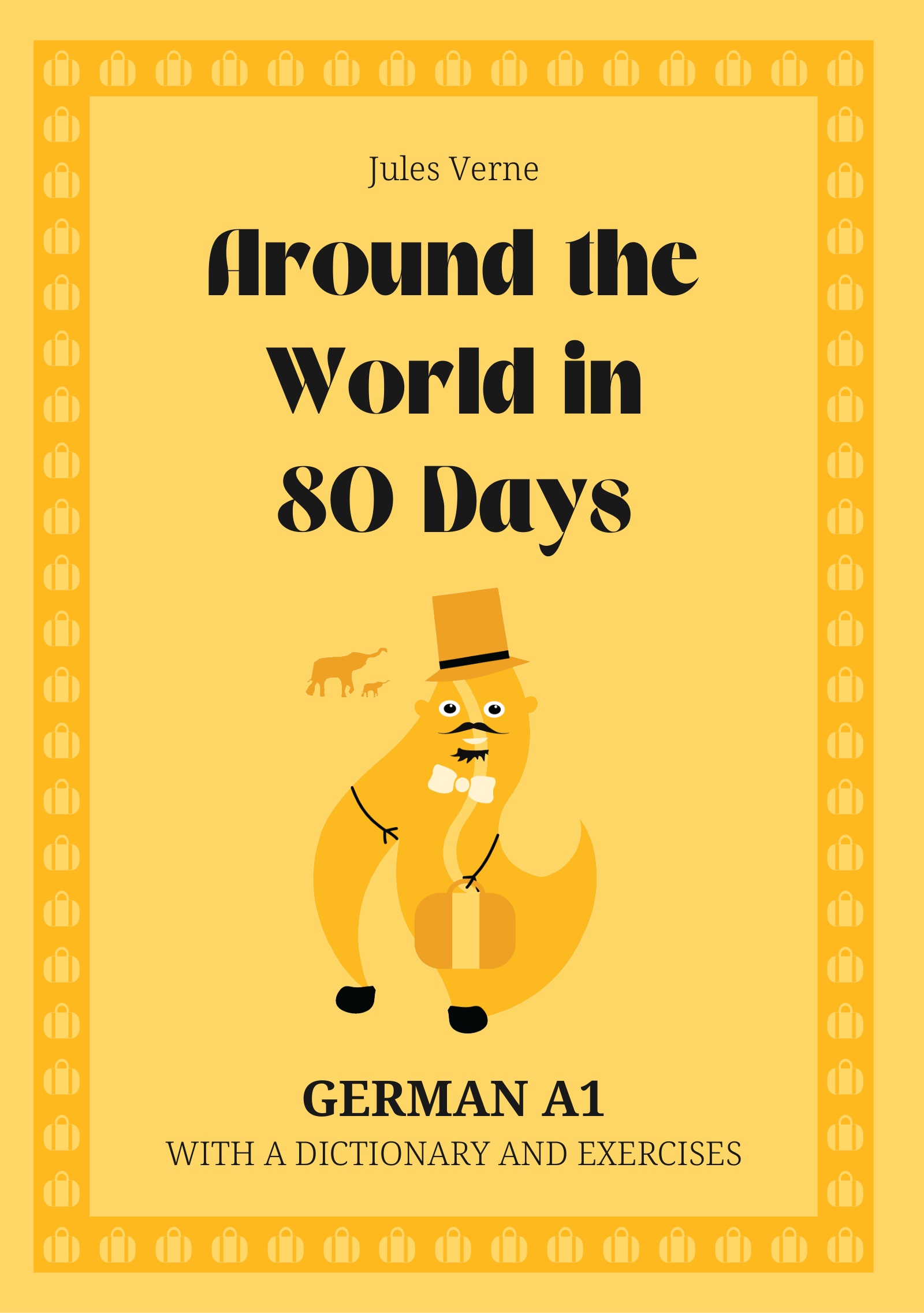 Cover of Around the World in 80 Days – German A1 graded reader
