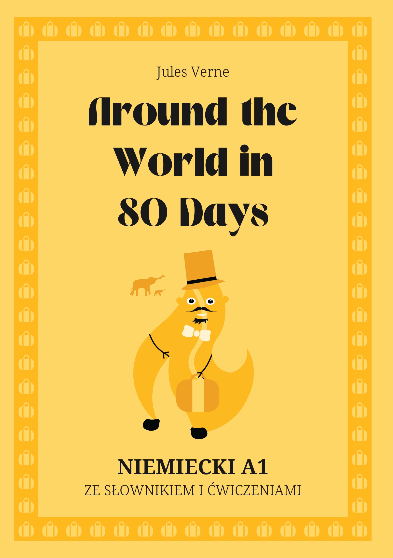 Cover of Around the World in 80 Days – German A1 graded reader