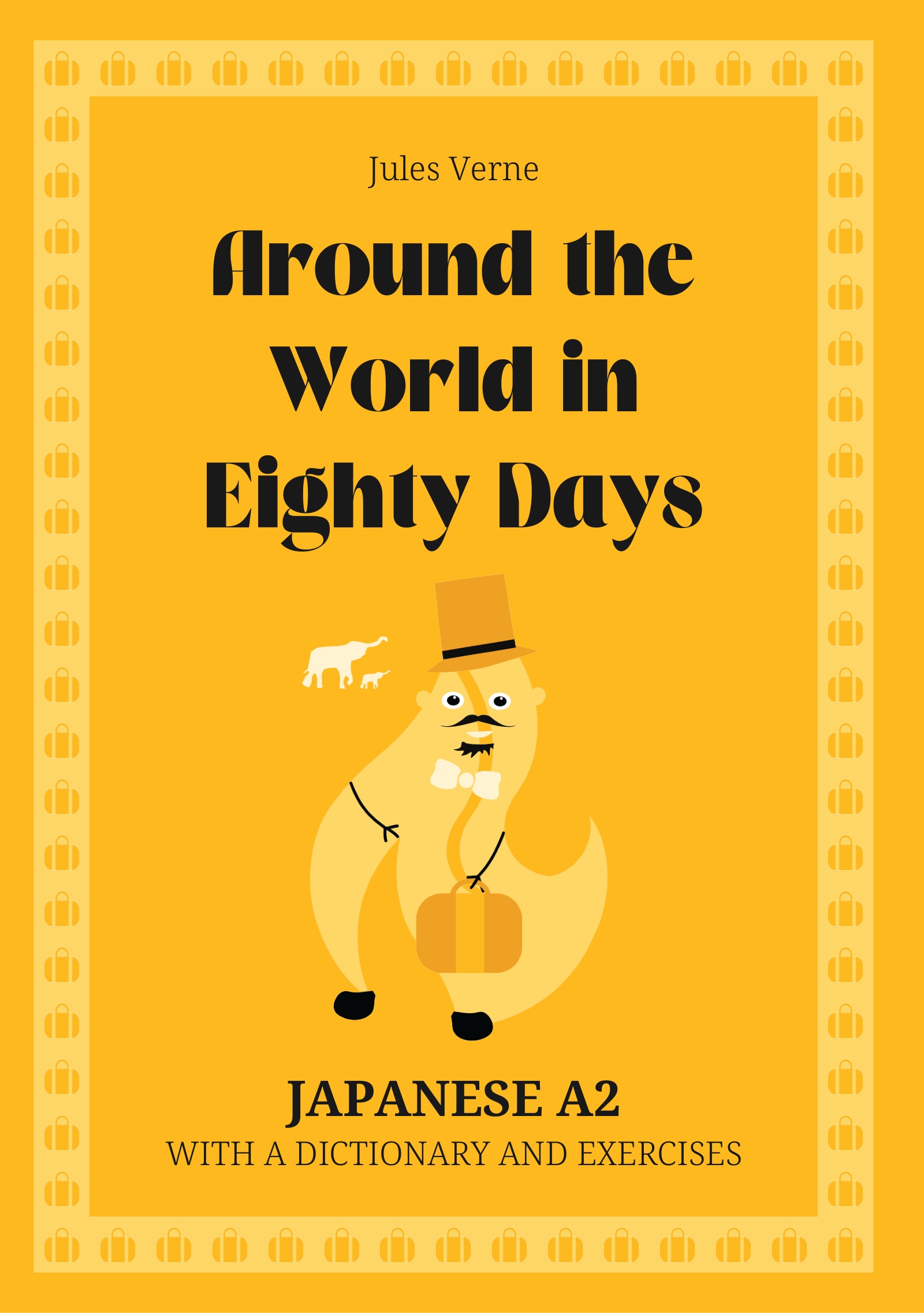 Cover of Around the World in Eighty Days – JP A2 graded reader