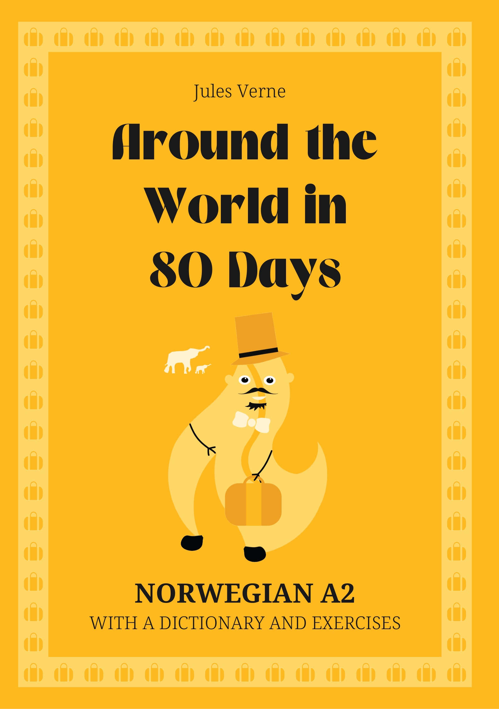 Cover of Around the World in 80 Days – Norwegian A2 graded reader