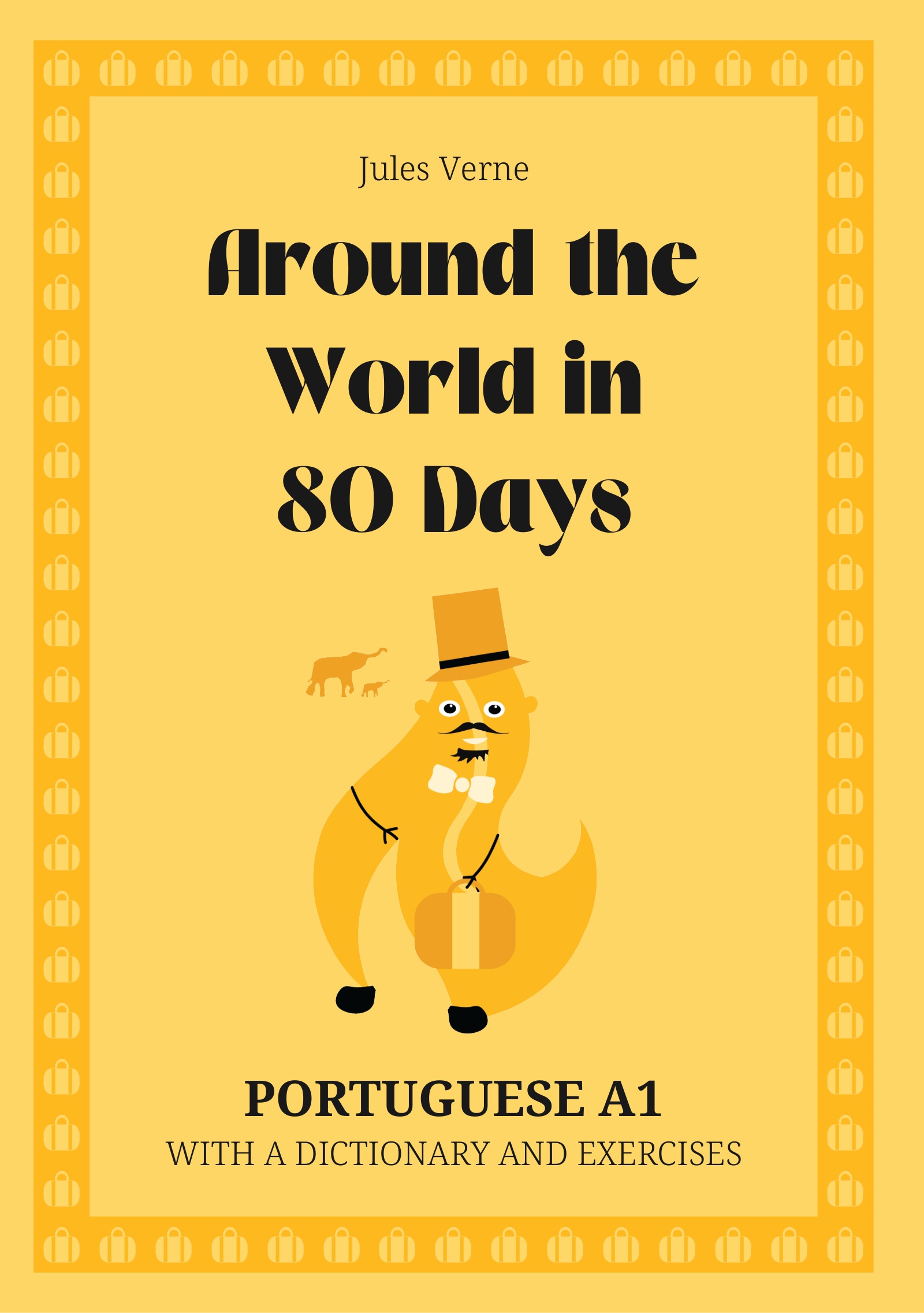Cover of Around the World in 80 Days – Portuguese A1 graded reader