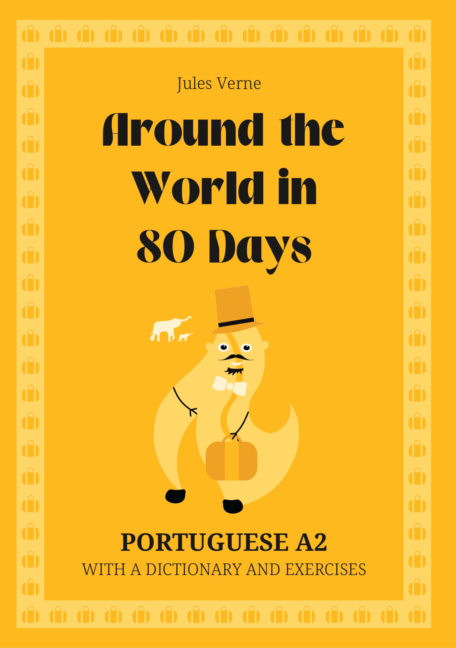 Cover of Around the World in 80 Days – Portuguese A2 graded reader